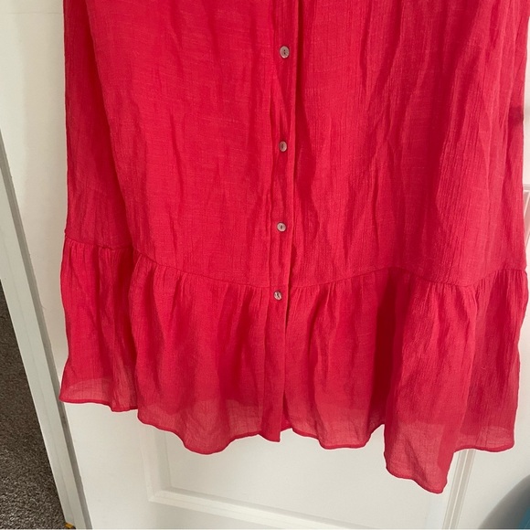 Nanette Lepore Sleeveless Button Down Maxi Dress Pink Size 10 - Picture 7 of 11